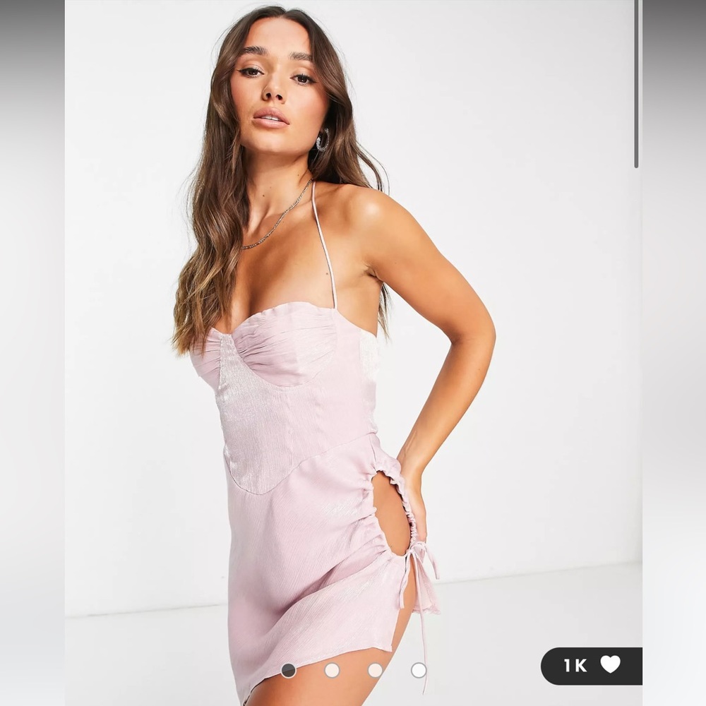 Pink Mini Cut Out Dress